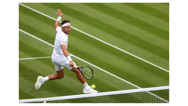 Casper Ruud (Norway) will be looking to reach his fourth Grand Slam final at Wimbledon where he will be acting as a Eurosport ambassador (Getty Images)
