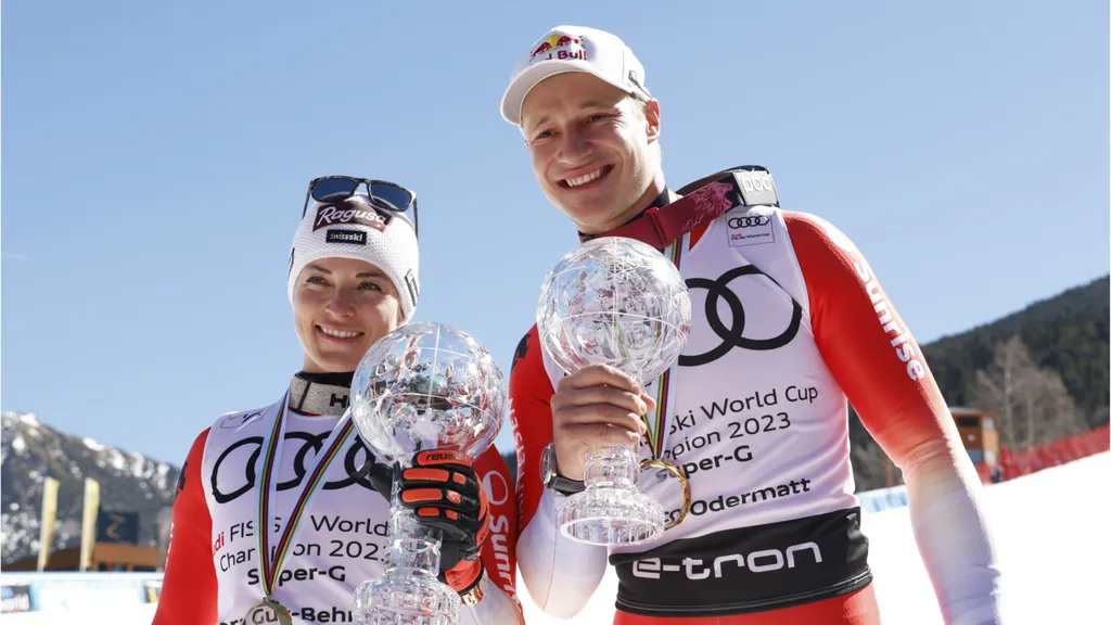 Лара Гут и Марко Одермат