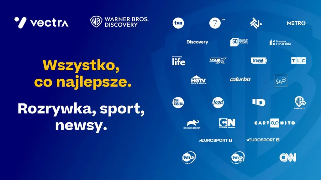 TVN Warner Bros. Discovery i Vectra podpisują strategiczną umowę o współpracy