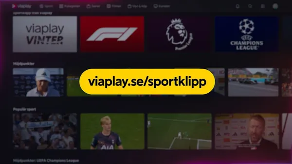 Viaplay öppnar sportklippen för alla – gratis och utan inloggning