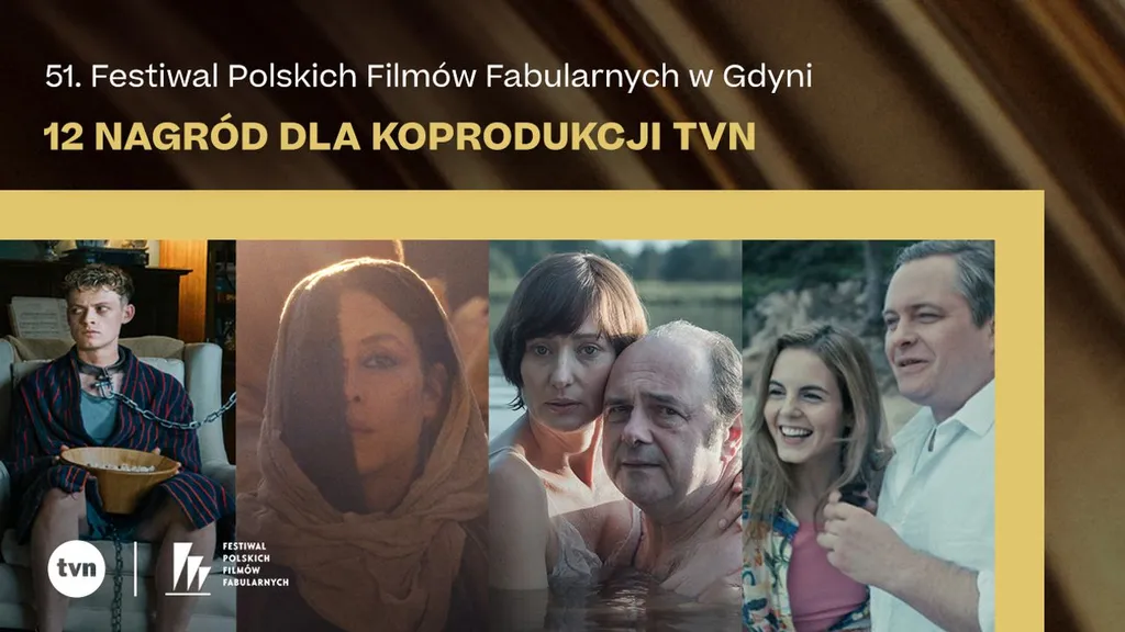 Sukces koprodukcji TVN na 51. FPFF w Gdyni – filmy zebrały 12 statuetek