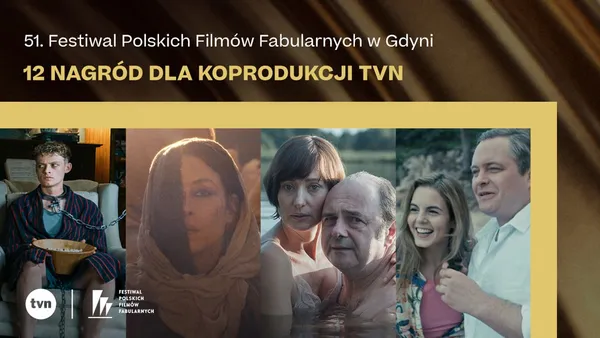 Sukces koprodukcji TVN na 51. FPFF w Gdyni – filmy zebrały 12 statuetek