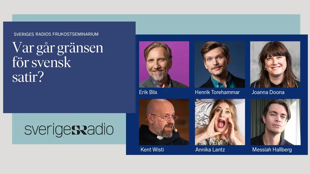 Pressinbjudan: Sveriges Radio-frukost 14 oktober: Var går gränsen för svensk satir?