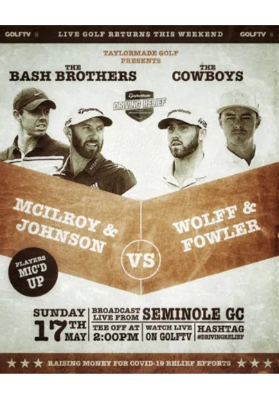 Live Sport Returns on GOLFTV with Charity Skins Match